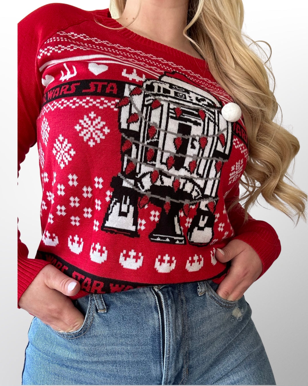 Star Wars R2D2 Holiday Knit Sweater