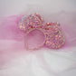 Pink Velvet Iridescent Sequin Ears Mickey Ears Minnie Ears Mouse Ears Sequin Ears Disney Ears