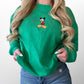 Mickey Argyle Embroidered Crewneck