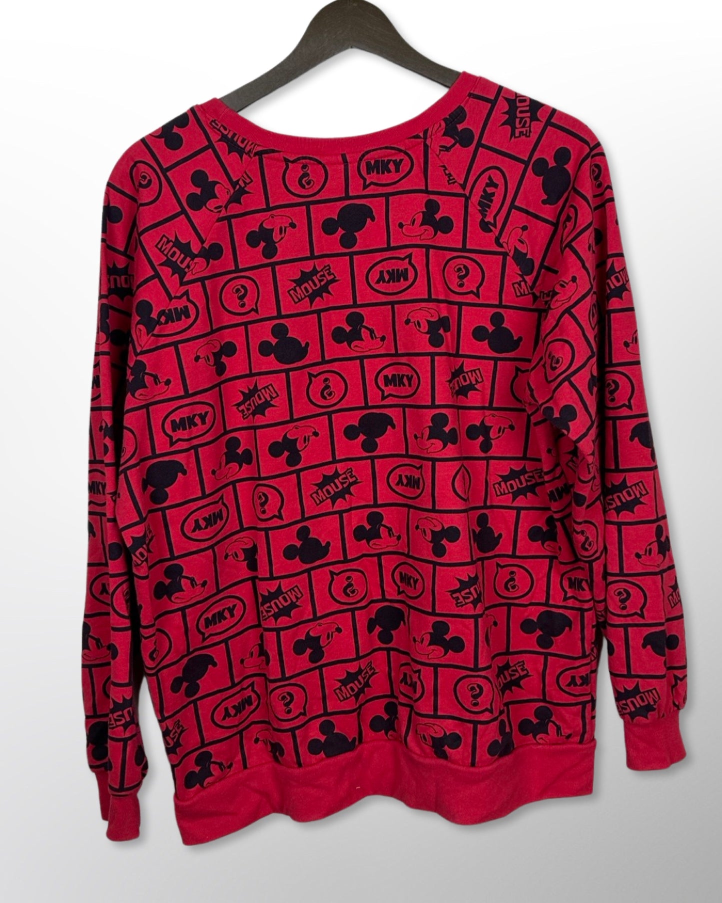 Red and Black Mickey Crewneck