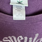 Purple Disneyland Raw Hem Crewneck Shirt
