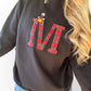 Mickey M Red Plaid Crewneck