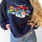 Fleece Winnie the Pooh and Friends Sledding Holiday Crewneck