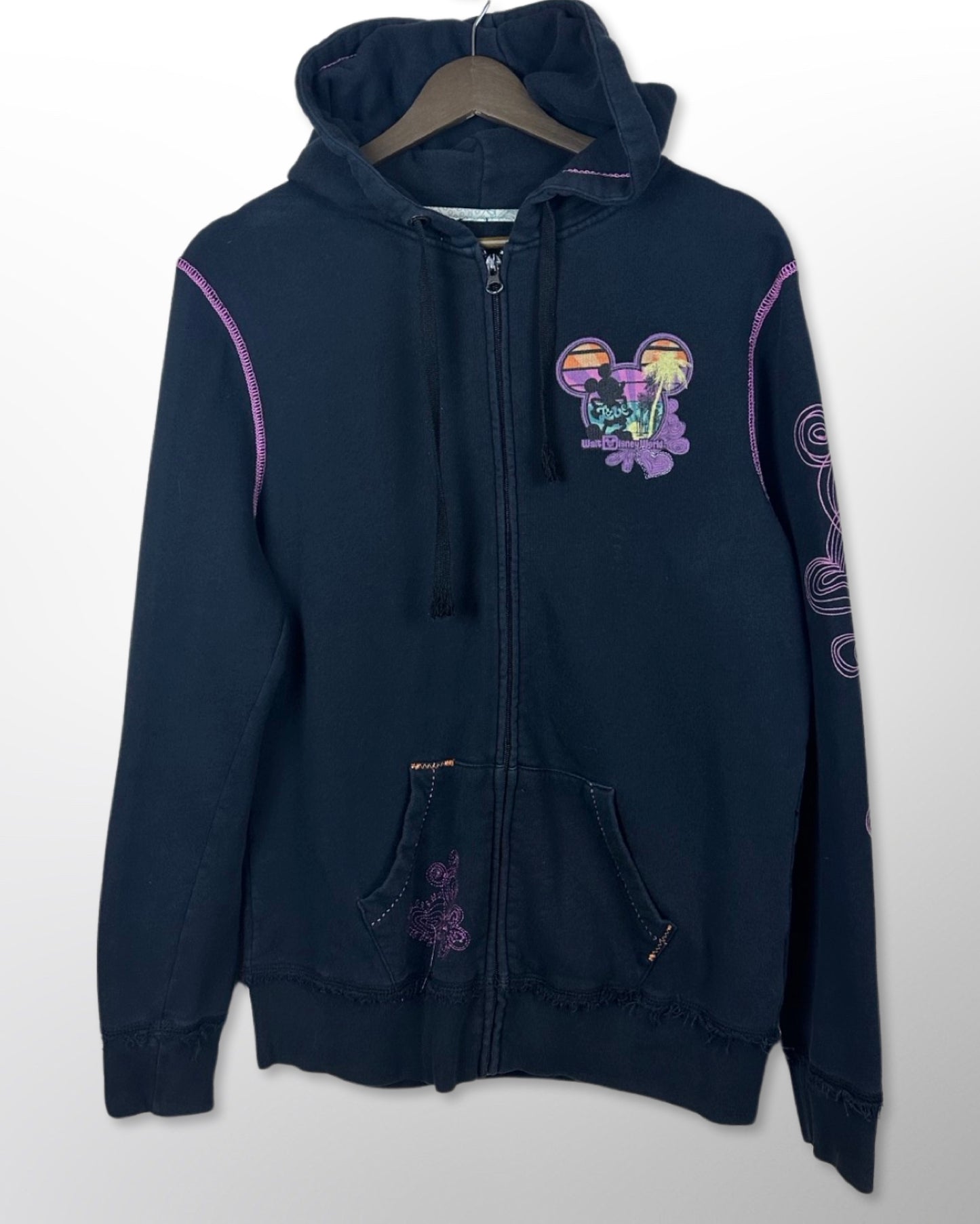 Early 2000’s Walt Disney Wold Peace & Love Zip-up