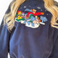 Fleece Winnie the Pooh and Friends Sledding Holiday Crewneck