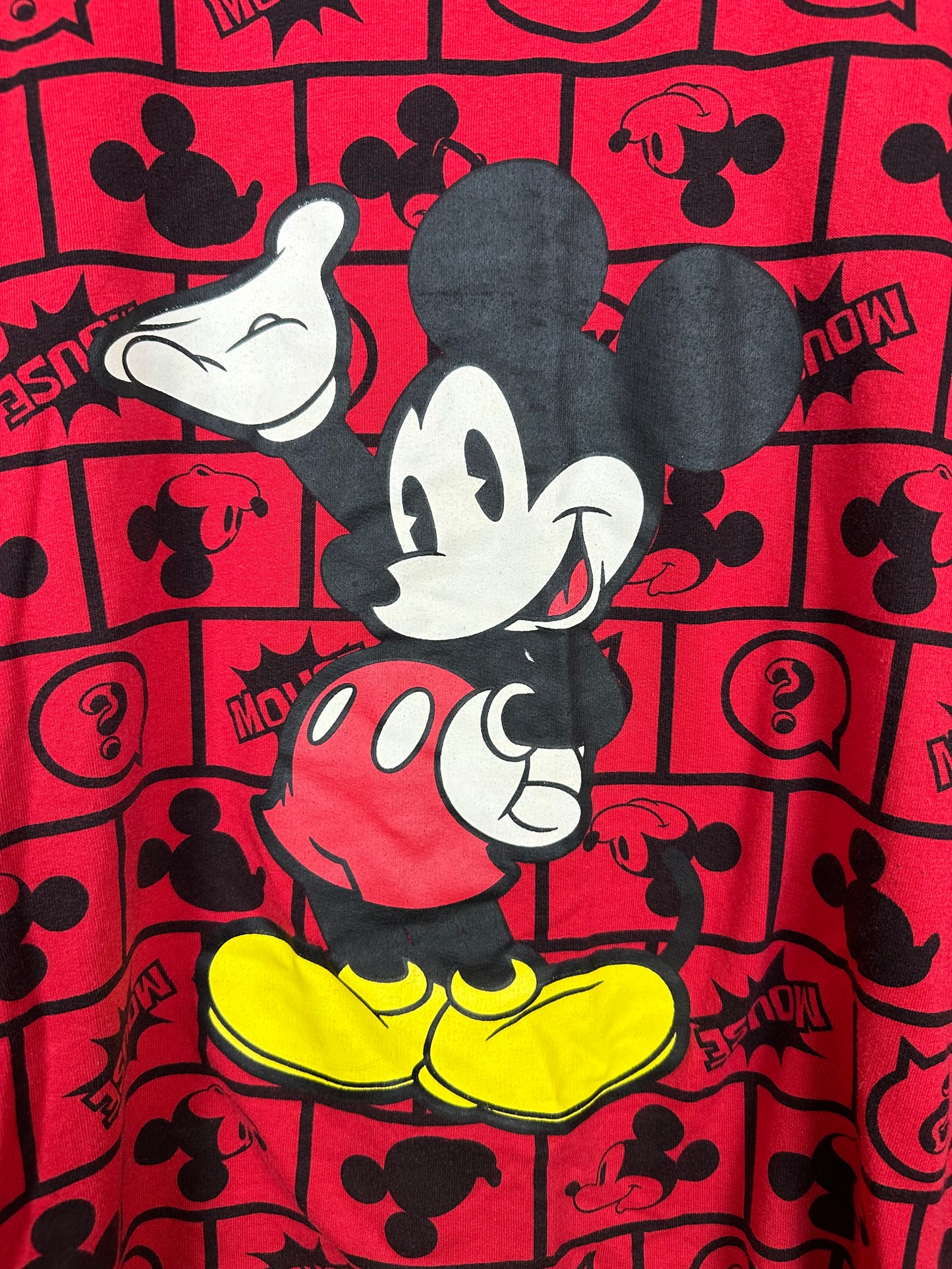 Red and Black Mickey Crewneck