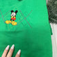 Mickey Argyle Embroidered Crewneck