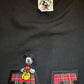 Mickey M Red Plaid Crewneck