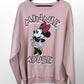 Oversized Pale Pink Minnie Mouse Crewneck