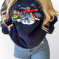 Fleece Winnie the Pooh and Friends Sledding Holiday Crewneck